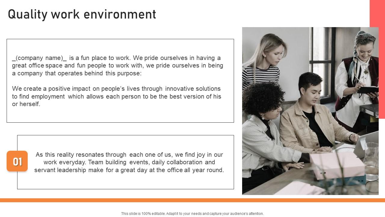 Quality Work Environment Handbook For Corporate Personnel Portrait Pdf