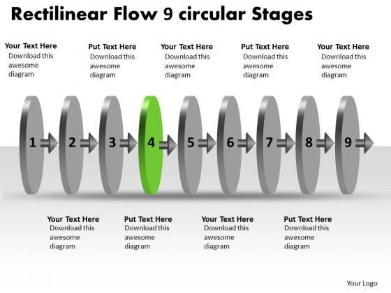 rectilinear_flow_9_circular_stages_tech_support_chart_powerpoint_slides_1.jpg