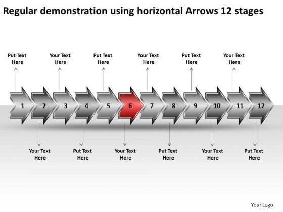 regular_demonstration_using_horizontal_arrows_12_stages_visio_office_powerpoint_slides_1.jpg