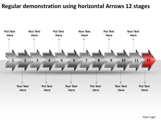 regular_demonstration_using_horizontal_arrows_12_stages_visio_office_powerpoint_templates_1.jpg
