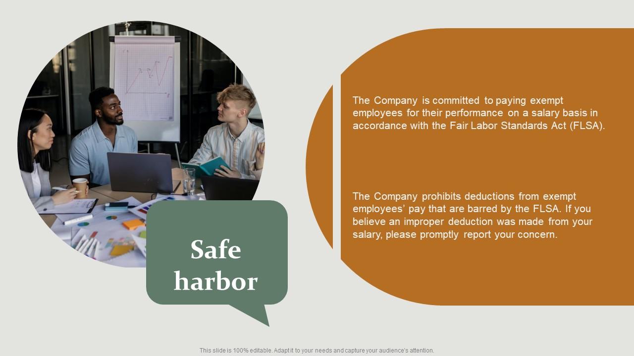 Safe Harbor HR Policy Overview Powerpoint Presentation Ppt Template Pdf