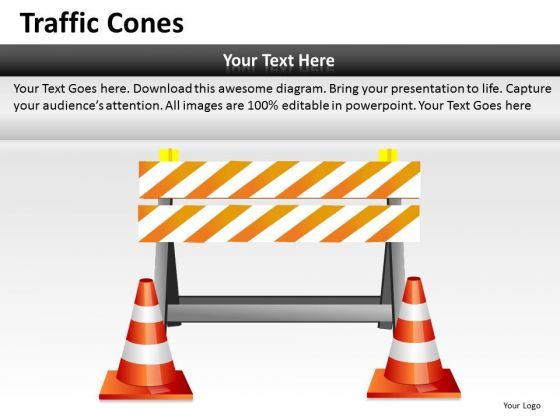 Sales Diagram Traffic Cones Business Cycle Diagram Slide01