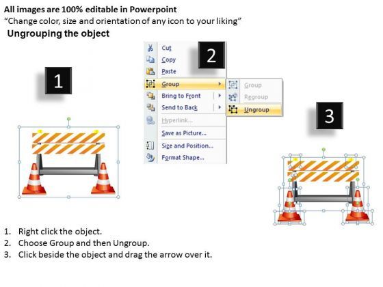 Sales Diagram Traffic Cones Business Cycle Diagram