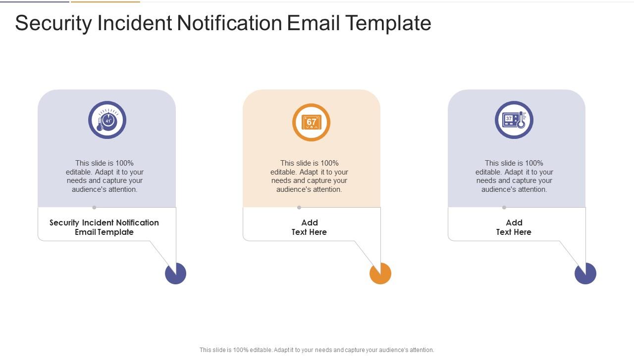Security Incident Notification Email Template In Powerpoint And Google Slides Cpb