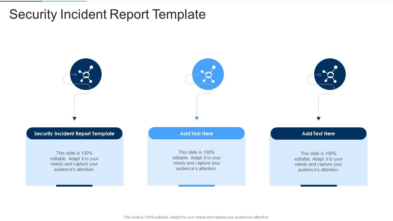 Security Incident Report Template In Powerpoint And Google Slides Cpb