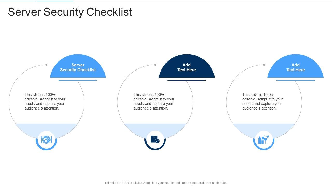 Server Security Checklist In Powerpoint And Google Slides Cpb
