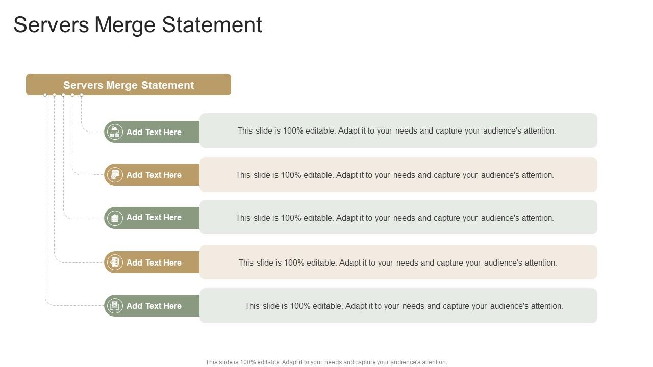 Servers Merge Statement In Powerpoint And Google Slides Cpb