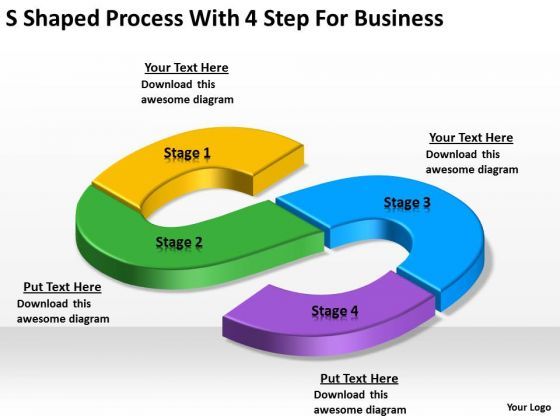 shaped_process_with_4_step_for_business_small_plan_example_powerpoint_slides_1.jpg