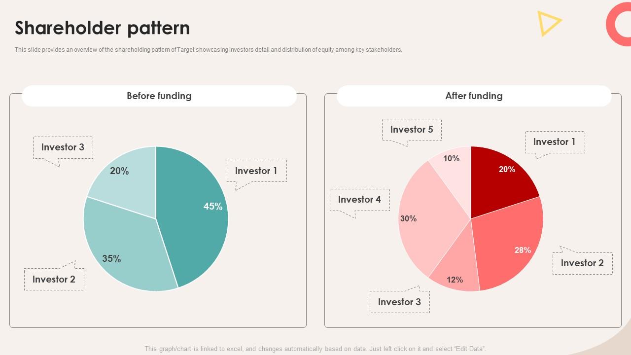 Shareholder Pattern Retail Store Investor Elevator Pitch Deck