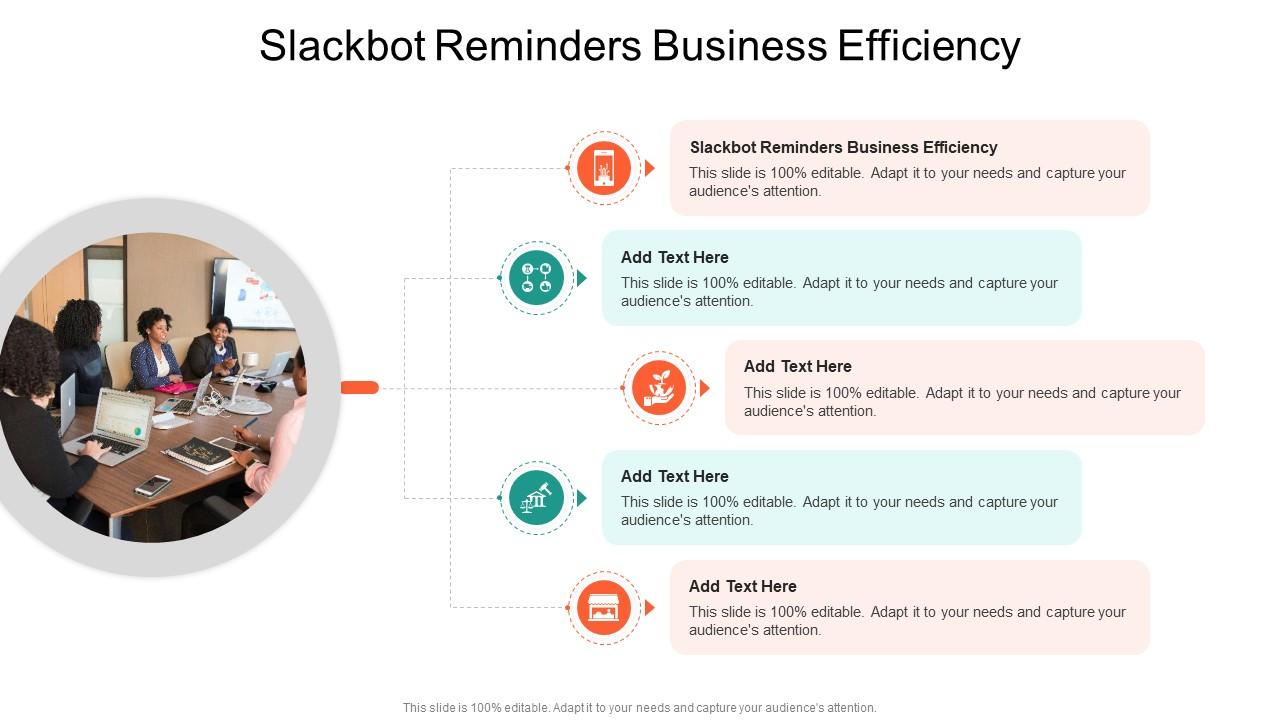 Slackbot Reminders Business Efficiency In Powerpoint And Google Slides Cpb