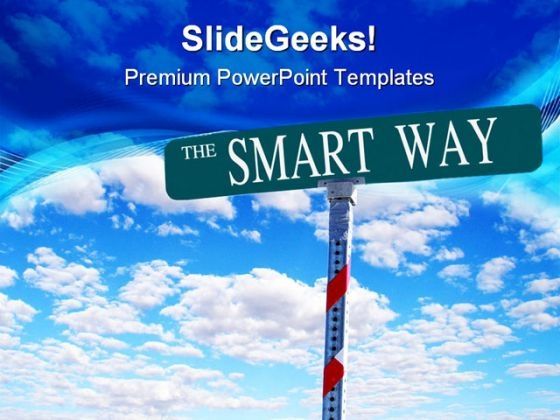 smart_way_signpost_metaphor_powerpoint_themes_and_powerpoint_slides_0811_title.jpg