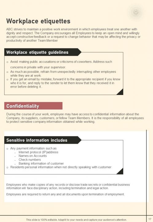 Software Firm Employee Manual Handbook
