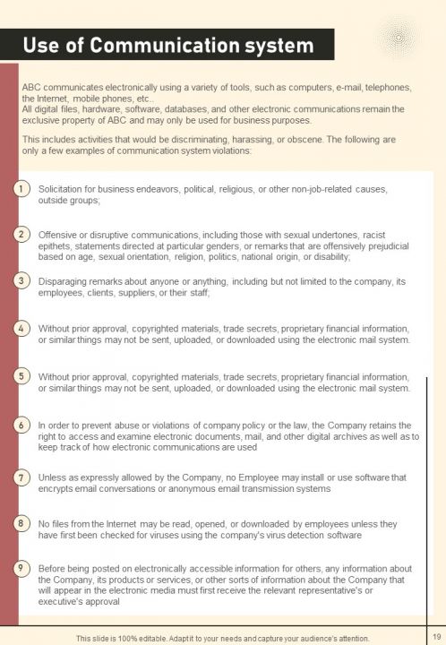 Software Firm Employee Manual Handbook