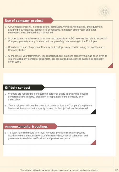 Software Firm Employee Manual Handbook