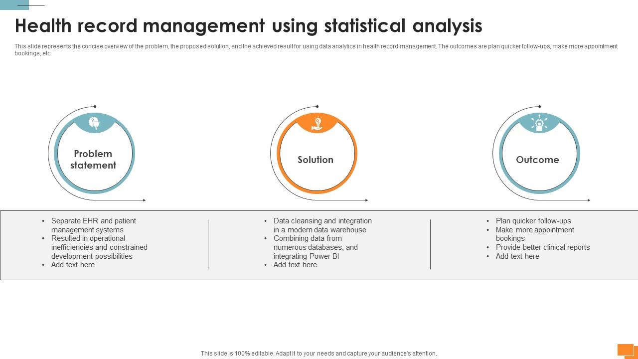 Statistical Tools For Evidence Health Record Management Using Statistical Analysis
