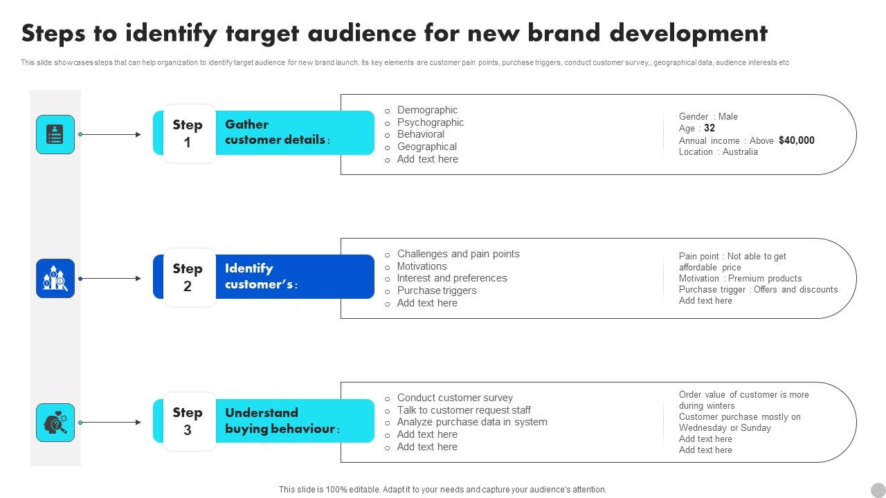 Steps To Identify Target Audience For New Brand Diversification Approach Microsoft Pdf