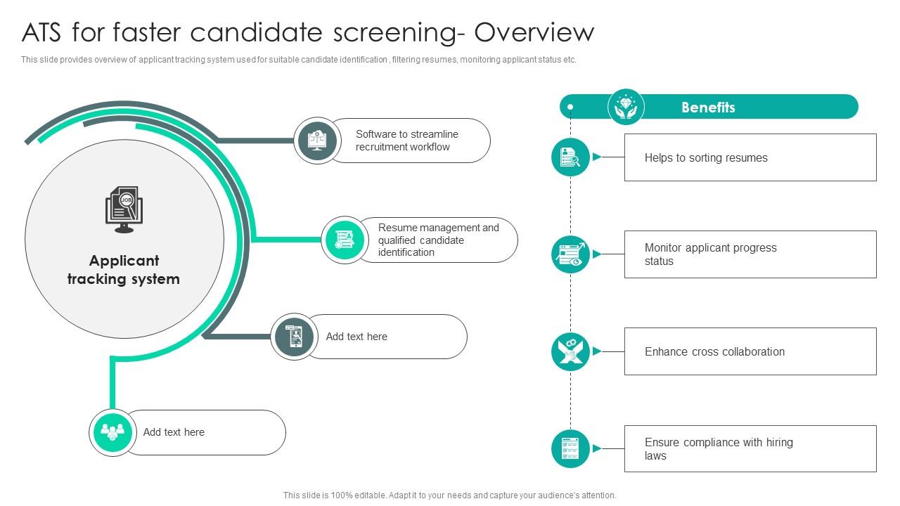 Strategic Staffing Using Data ATS For Faster Candidate Screening Overview CRP DK SS V