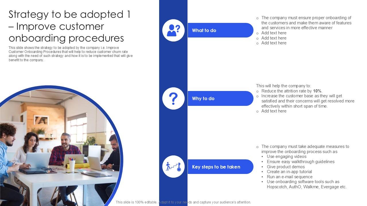 Strategy To Be Adopted 1 Improve Customer Onboarding Procedures PPT Example SS