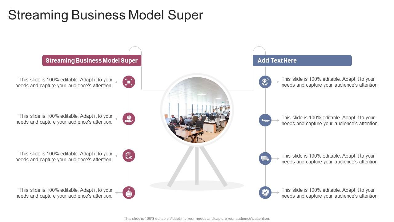 Streaming Business Model Super In Powerpoint And Google Slides Cpb