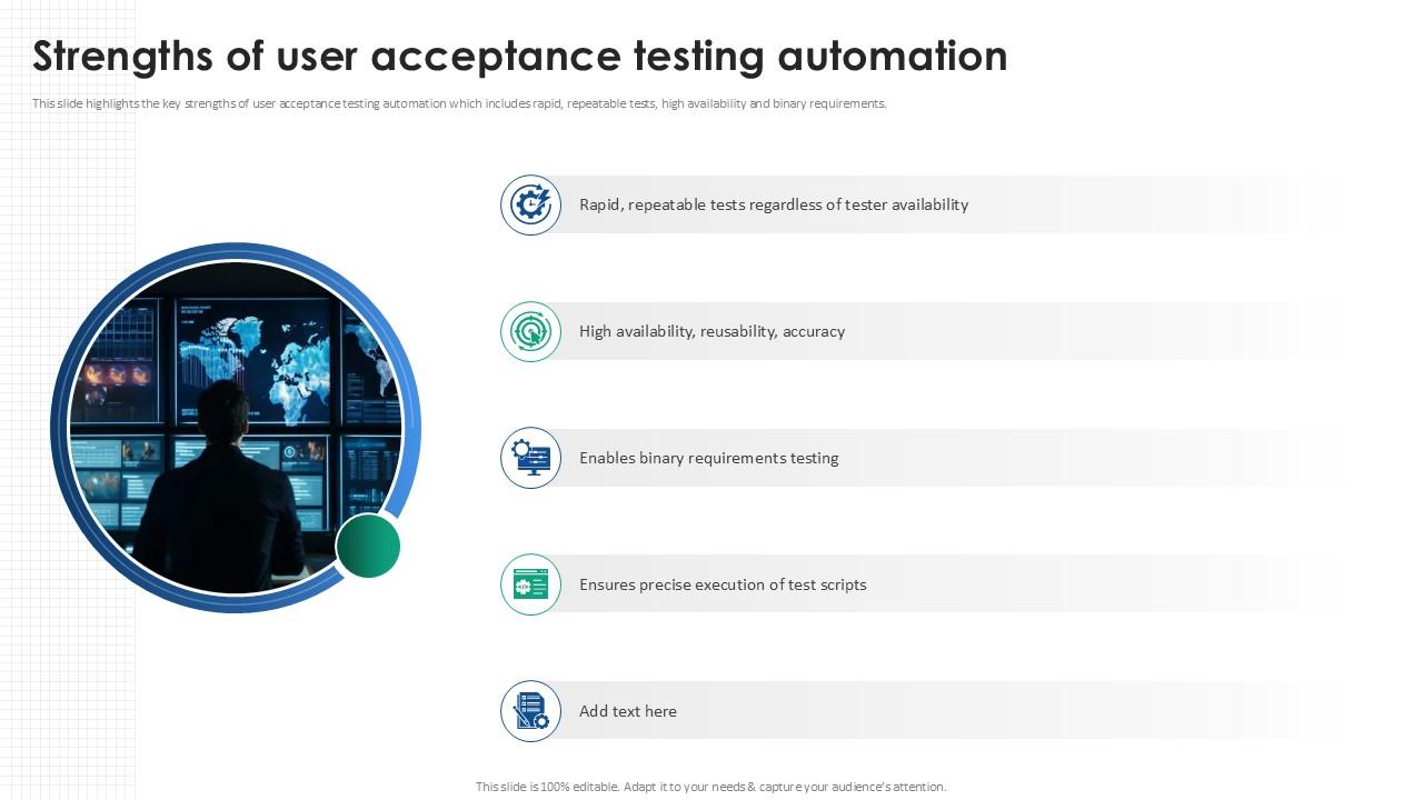 Strengths Of User Acceptance Testing Acceptance Testing Strategies Ppt Example