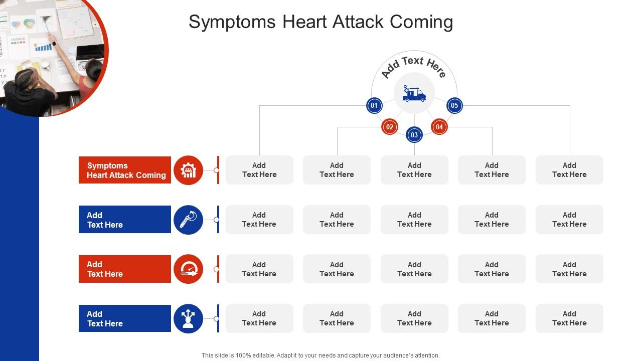 Symptoms Heart Attack Coming In Powerpoint And Google Slides Cpb