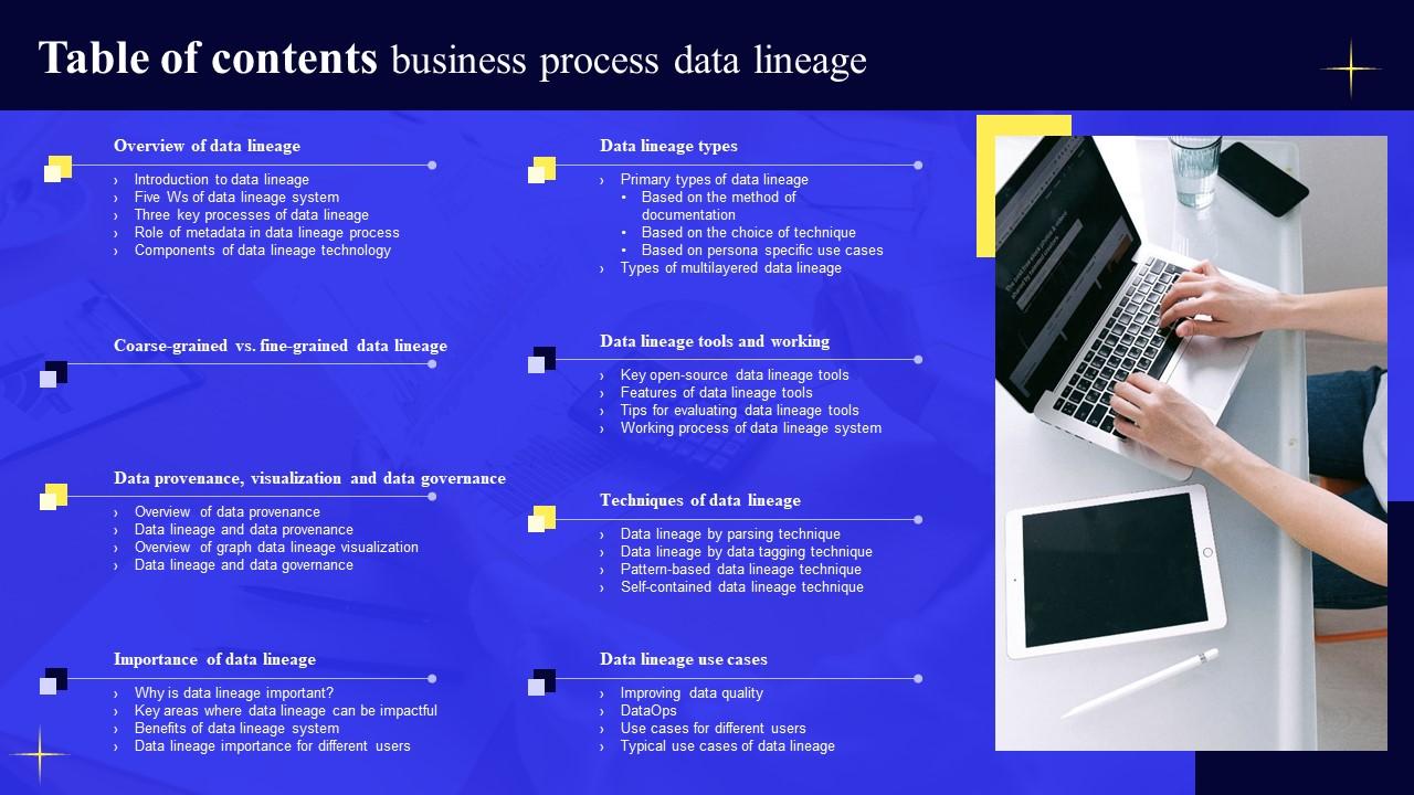Table Of Contents Business Process Data Lineage Ideas Pdf