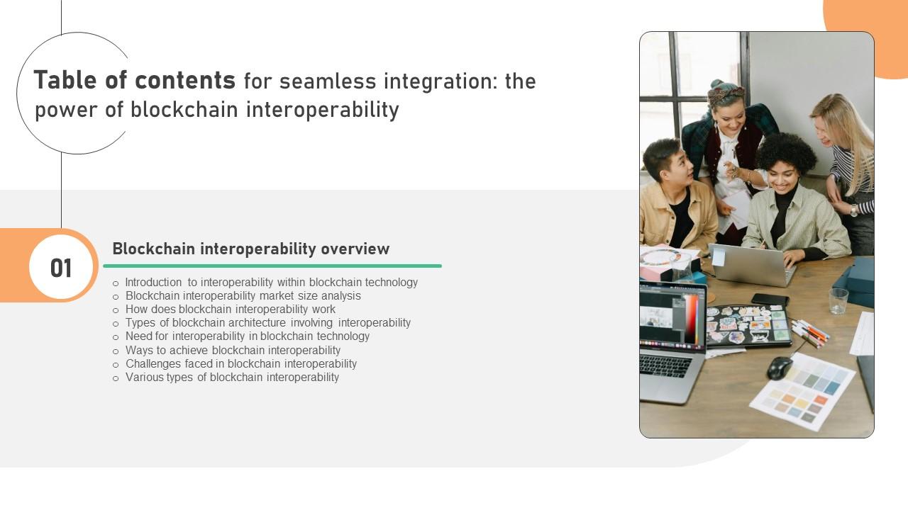 Table Of Contents Seamless Integration The Power Of Blockchain Interoperability BCT SS V