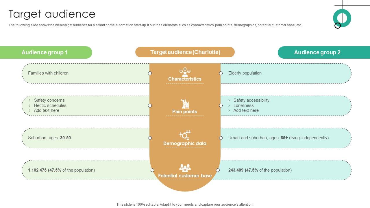 Target Audience Domotics Go To Market Strategy GTM SS V