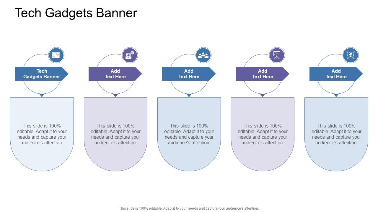 Tech Gadgets Banner In Powerpoint And Google Slides Cpb