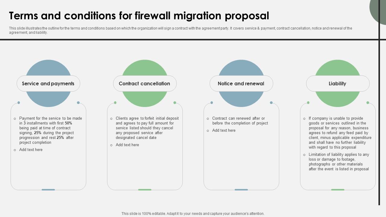 Terms And Conditions For Firewall Migration Proposal