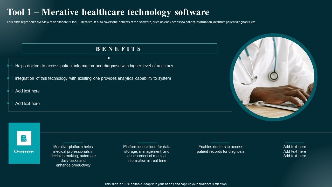Tool 1 Merative Healthcare Technology Software Applications And Impact Portrait Pdf