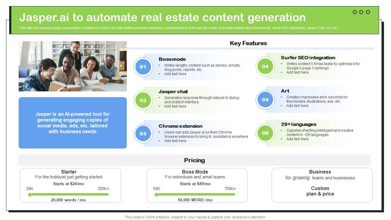 Transforming Real Estate Jasper AI To Automate Real Estate Content Generation ChatGPT SS V