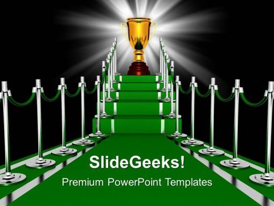 trophy_on_a_green_carpet_path_entrance_powerpoint_templates_ppt_backgrounds_for_slides_0113_title.jpg