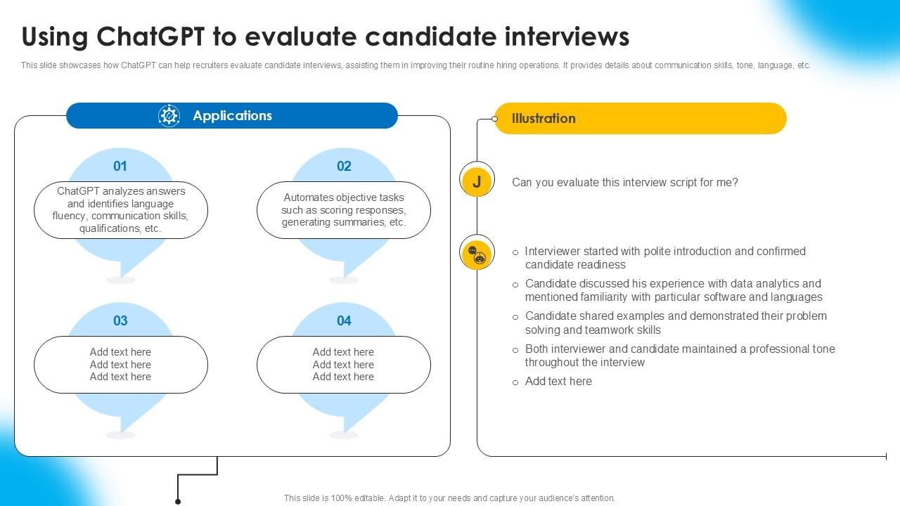 Using ChatGPT To Evaluate Candidate AI Powered Recruitment Enhancing Ppt PowerPoint AI SS V