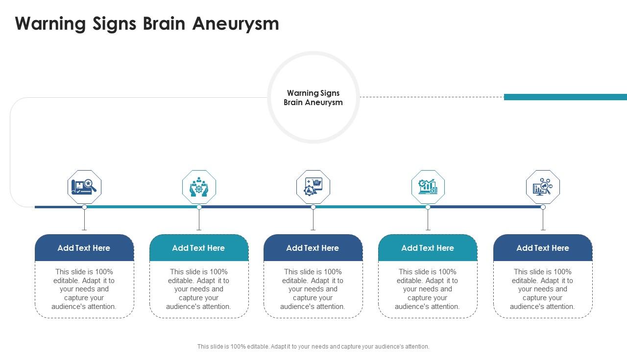 Warning Signs Brain Aneurysm In Powerpoint And Google Slides Cpb