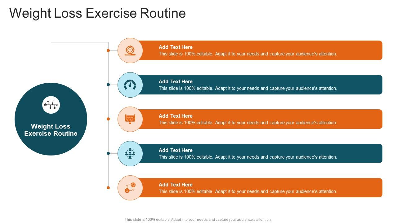 Weight Loss Exercise Routine In Powerpoint And Google Slides Cpb