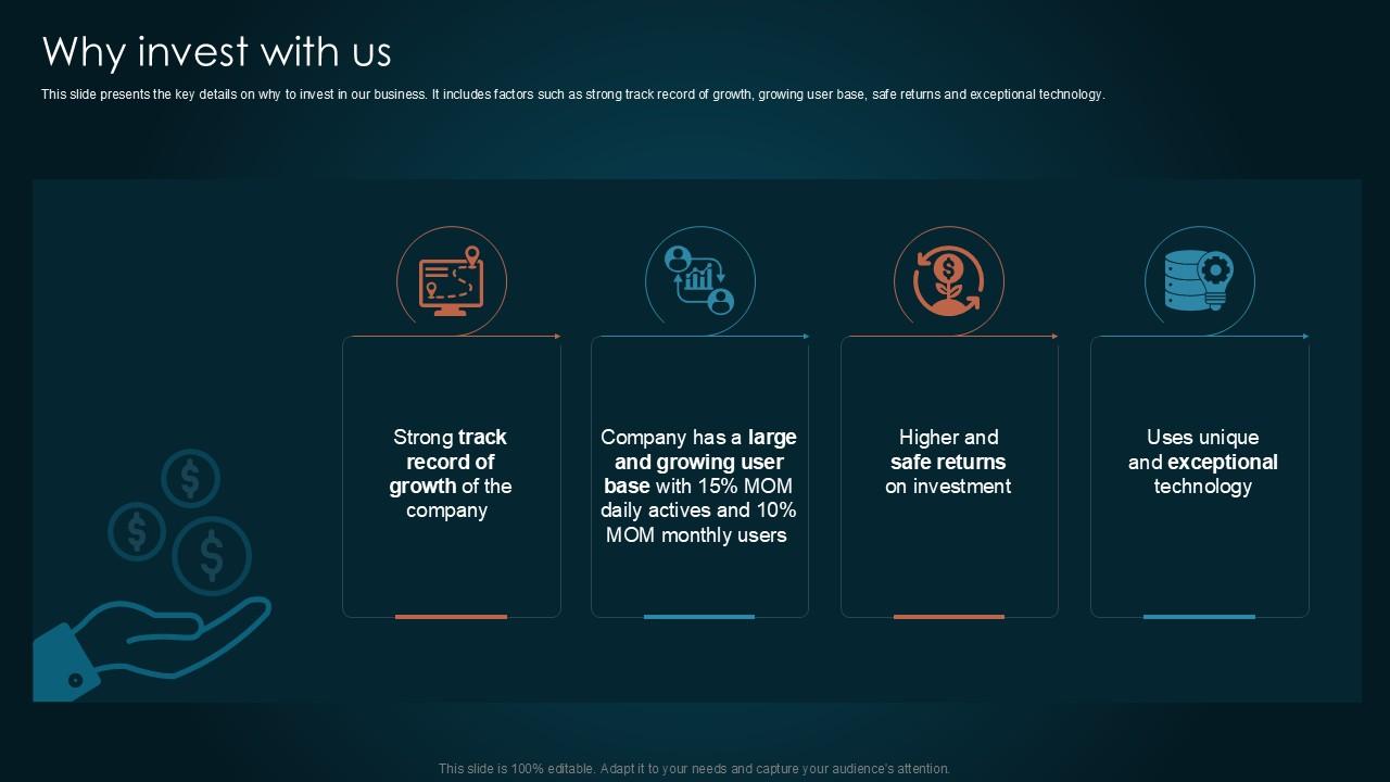 Why Invest With Us Team Collaboration Platform Pitch Deck PPT Presentation