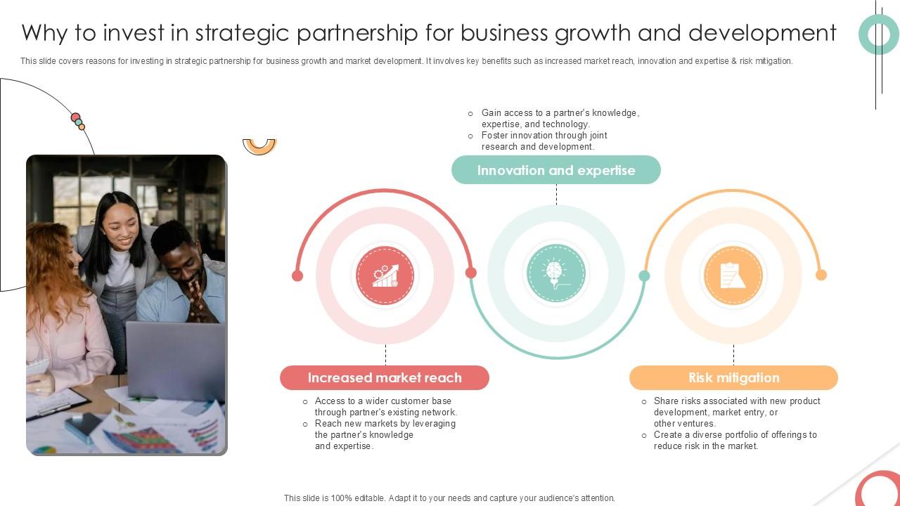Why To Invest In Strategic Partnership Implementing Product Diversification PPT Slide Strategy SS V