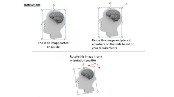 0814 Stock Photo 3d Illustration Of Human Brain PowerPoint Slide