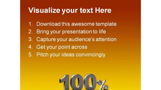 100 Percent Business PowerPoint Backgrounds And Templates 1210
