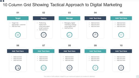 10 Column Grid Ppt PowerPoint Presentation Complete With Slides