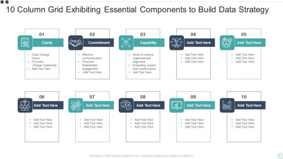 10 Column Grid Ppt PowerPoint Presentation Complete With Slides