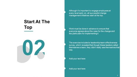 10 Principles In Leading Change Management Ppt PowerPoint Presentation Complete Deck With Slides
