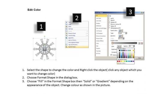 10 Converging Steps Of A Single Process Ppt Cycle Network PowerPoint Templates