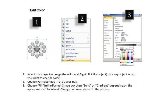 10 Diverging Stages Planning Process Diagram Ppt Circular Flow Spoke Chart PowerPoint Slides
