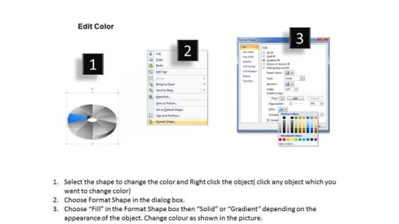 10 Stages Chart Implementation Of Donut Diagram Ppt Making Business Plan PowerPoint Template