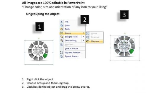 10 Stages Circular Gear Diagram Ppt Create Business Plan Free PowerPoint Templates