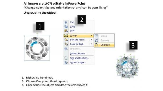 10 Stages Circular Process Flow Diagram Ppt Business Action Plan Template PowerPoint Slides