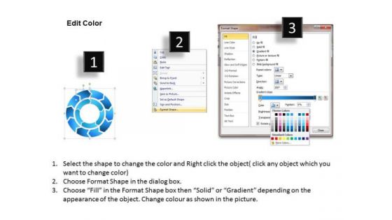 10 Stages Circular Process Flow Diagram Ppt Courier Business Plan PowerPoint Slides