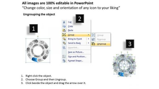 10 Stages Circular Process Flow Diagram Sample Business Plan PowerPoint Slides